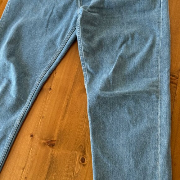 Men's Blue Straight Jeans - Picture 3 of 5